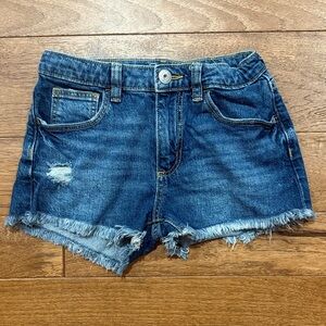 Art Class Girls Mid Rise Denim Blue Jean Cut Off Shorts - Size S (6/7)